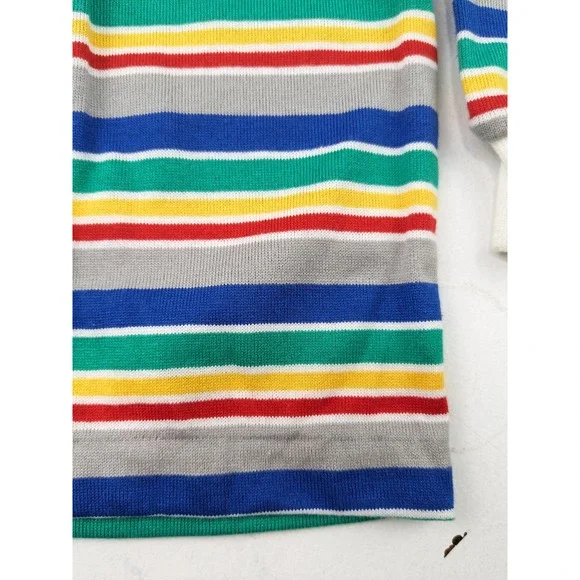 Vintage Healthtex Primary Striped LS Shirt - Picture 3 of 4